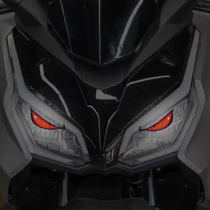 Motorcycle Evil Eye Reflective Stickers, Waterproof Vinyl Demon Eyes Decorative Stickers, Night Driving Safety Warning Decals