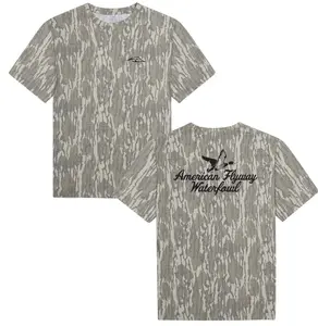 American Flyway Waterfowls Mossy Oak T-shirt 3D, Hunting Shirt, Outdoor Lover Tee, Gift for Him, for Boyfriend, 3D T Shirt Mossy Oak