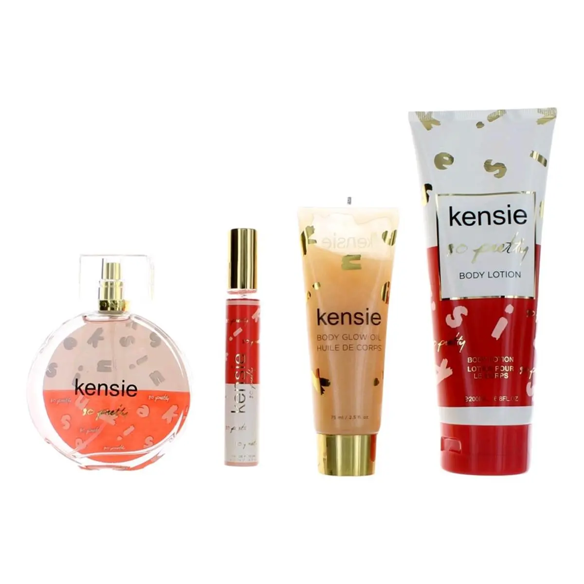 Women's 212 MAIN Kensie So Pretty Scented 4-Piece Cosmetic Gift Set - Fragrance, Aroma Lotion, Body Care (Gift Sets for Women)