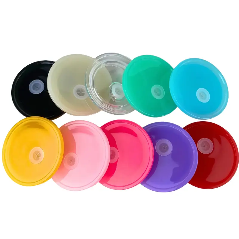 Acrylic Lids for 16 oz Cups - 10 Color Choices - Beverage Lid, Drinking Cup Lid, 16oz Cup Lid, Colorful