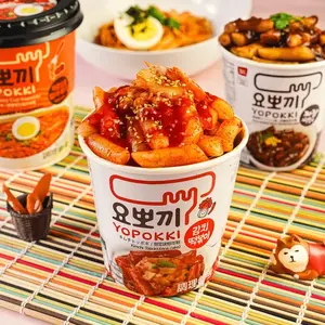 YOPOKKI Korean Instant Tteokbokki Rice Cake Kimchi Flavor 115g