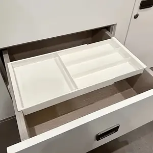 Multifunctional Expandable Drawer Storage Box, Durable Plastic Kitchen Tool Organizer, Cosmetic & Stationery Divider, Portable Home Office Holder
