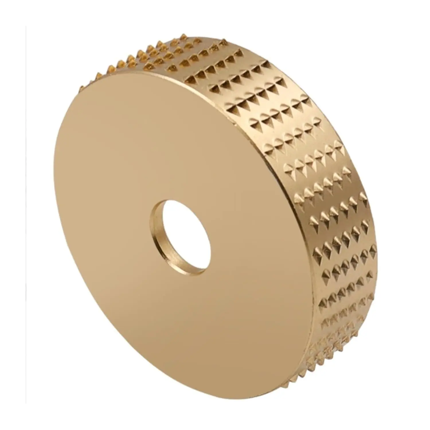 Round Wood Angle Grinding Wheel Sanding Carving Rotary Tool Abrasive Disc 75mm Grinder Rasp Tungsten Carbide Coating(Glod 22mm), Angle Grinding Tools, 16Mm