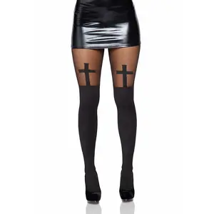 Blessed Be Gothic Cross Tights