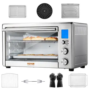 VEVOR 13-IN-1 Air Fryer Toaster Oven,  28L/29.6Qt Convection Oven, 1800W 2-Tier Toaster Ovens Countertop Combo with Wire Racks, Pizza Pan, Gloves, Home and Commercial Use
