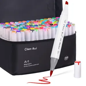 48/60/80/120/168 Colors Alcohol Markers Set,With Bleeding-Proof Drawing Mat, Brush&ChiselDual Tips Art Markers for Coloring,Sketching,Card Making and DIY Patinting-for Adults and Students -Refillable