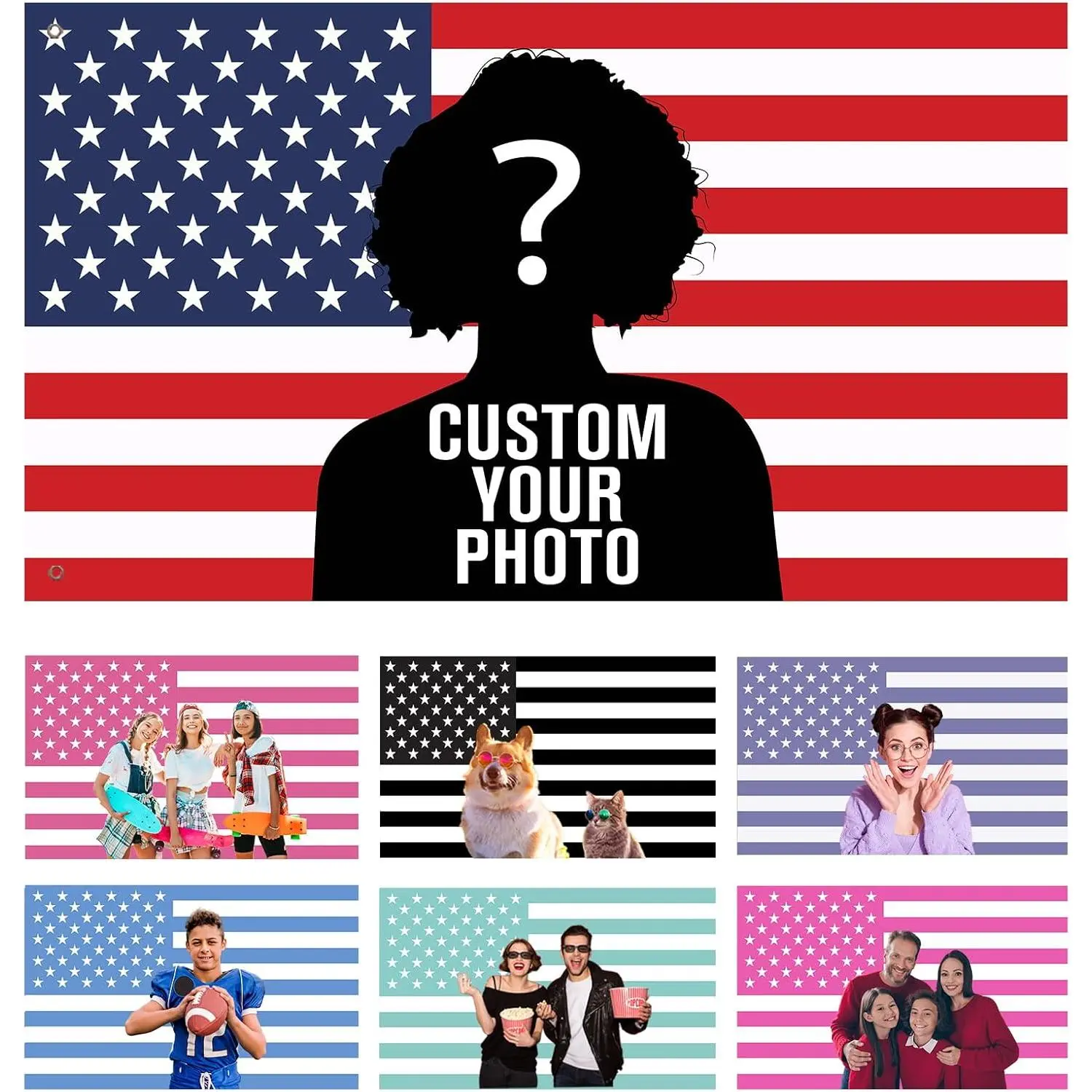 Custom American  Personalized Funny Flags Design Your Own Image Logo Photo Text Single/Double Sided Customized Flag Tapestry for Bedroom Room Dorm Concerts Outdoor Garden Decorchic design  room bedroom