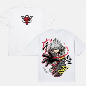 Gachiakuta Rudo T-Shirt Crew Neck Short Sleeve Anime Graphic Double-Printed Cotton T-Shirt Unisex Breathable Streatwear Casual Pure Color Tee manga apparel