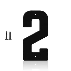 3"4"5"6"7"8" Black & White  Modern Address Numbers, Outdoor Mailbox Numbers, Metal House Numbers and Letters, for House, Office, Apartment, Farms, Garages Decoration Signs