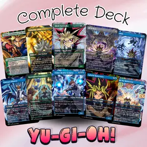 Yu Gi Oh MTG Commander Deck | MTG Proxy Card, 100 Card and Token, Ready to Play EDH Deck | Anime Fantasy Magic Commander Gift for MTG Players