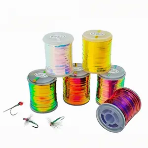 Metallic color foil wire FLASH BODY WIRE 2MM tying material 6 colors for fly tying