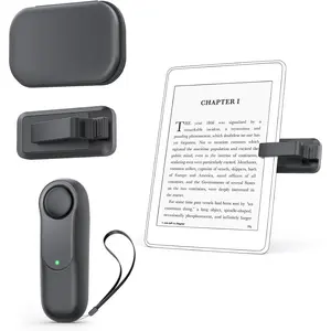 SQ-RDC009 Remote Control Page Turner for Kindle Paperwhite Oasis Kobo eReaders, Ergonomic Remote Control Clicker for Hands-Free Reading, Compatible with Kindle E-Readers and Cases, Ideal for eBooks, Novels