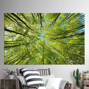 Forest Canopy Canvas  poster: Nature Wall Art, Farmhouse Decor