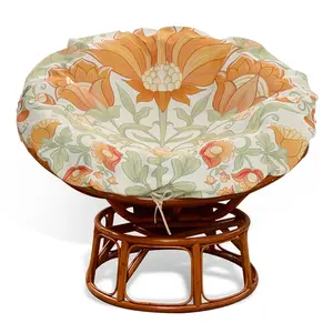 Waterproof Papasan Chair Cushion Cover, Soft Skin-Friendly, Fade-Resistant, Zipper Design, Indoor Outdoor Use