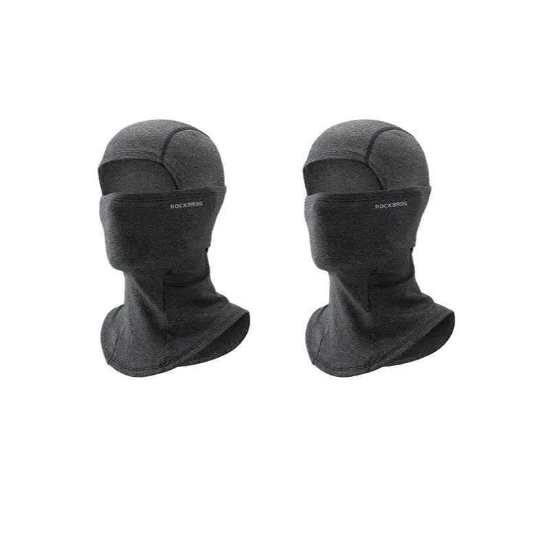 ROCKBROS 2-Pack Thermal Balaclava Face Covers, Thermal Insulation Windproof Outdoor Sports Mask, Lightweight & Portable Helmet & Goggles Compatible Full-Coverage Adjustable Ski Hood for Men & Women