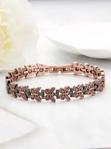 Women's Elegant Butterfly Design Magnetic Charm Bracelet, Exquisite Trendy Hollow Out Design Bracelet, Fashionable Jewelry for Women As Gift, Copper Bracelet, Fashion Bracelets, Trendy Jewellery Accessories