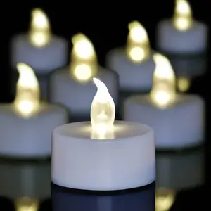 50 Pack LED Tea Lights Bulk, 200+ Hours Long Lasting Battery Operated Flameless Candles for Wedding Centerpieces, Proposal Decorations, Valentine's Day & Event Decor (Warm White)