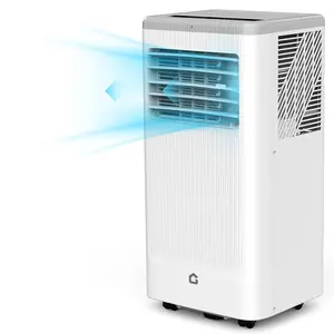 8000 BTU 3-in-1 Portable Air Conditioner, Cools Rooms Up to 450 Sq. Ft., Portable AC Unit with Cooling, Fan & Dehumidifier Modes, Indoor Room Air Conditioner Includes Remote Control & Complete Window Installation Kit