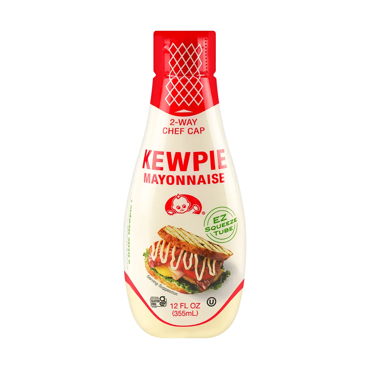 KEWPIE Japanese Mayonnaise 355ml for Noodles, Vegetables, Sandwiches & Salads Flavor Saladcream