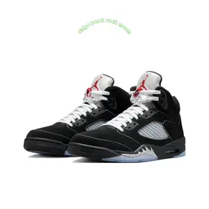 Black Nubuck Leather High-Top Retro Basketball Shoes with Silver Mesh and Icy Blue Translucent Outsole