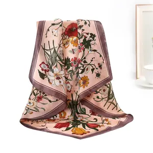 suit 27.5" Square Silk Like Head Scarf Neck Scarves for Women and Girl Hair Kerchief Bandanas Sleeping Head Wrap Headbands Head Wraps