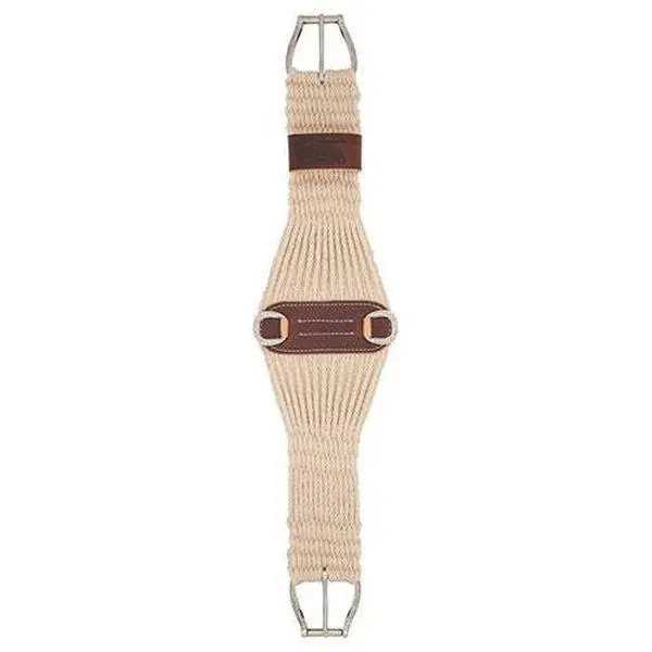 Weaver Leather 100% Mohair 27 Strand Roper Cinch with Jeremiah Watt Hardware