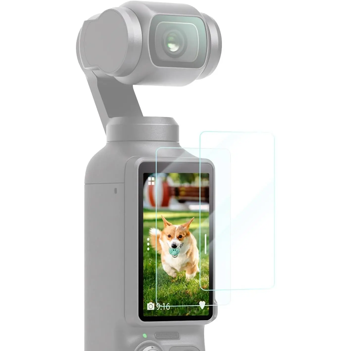 K&F CONCEPT 2pcs Tempered Glass Screen Protector for DJI Osmo Pocket 3/XTRA