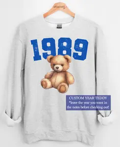 CUSTOM Year Teddy Bear Graphic Top
