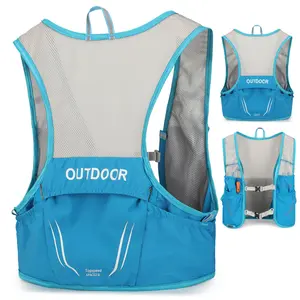 3L Hydration Vest with Multiple Pockets - Breathable Water Bottle Pack for Trail, Cycling, Hiking, Camping, Skiing 49096