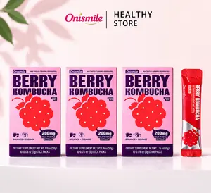 Onismile Buy 3 get 1 Free - Variety Pack Powdered Drink Mix Powder Packets Water Enhancer Water Flavor Packets Natural Berry Kombucha Flavor Refreshing Zero Sugar Low Calorie On-the-Go Stick Single Servings