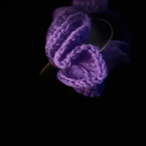 Crochet Scrunchie - Purple Hair Accessory