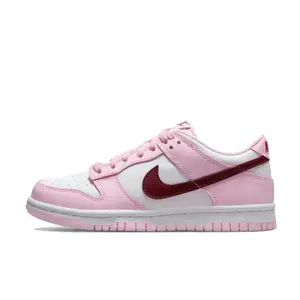 Nike Dunk Low Pink Foam Red White Youth / Women’s Perfect Daily Casual Fashion Footwear Walking Sneakers Shoe Girl