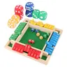 Hatwoo 8.7in Shut the Box Dice Game, Classic 4-Player Wooden Flip Board Game with 10 Numbers, Family Friends Internative Tabletop Game for Party Birthday Leisure Time, Strategy Game Number Learning