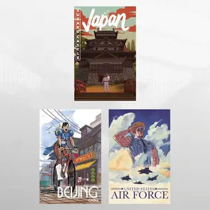 Street Fighter - World Traveler Poster Set Decor Frames