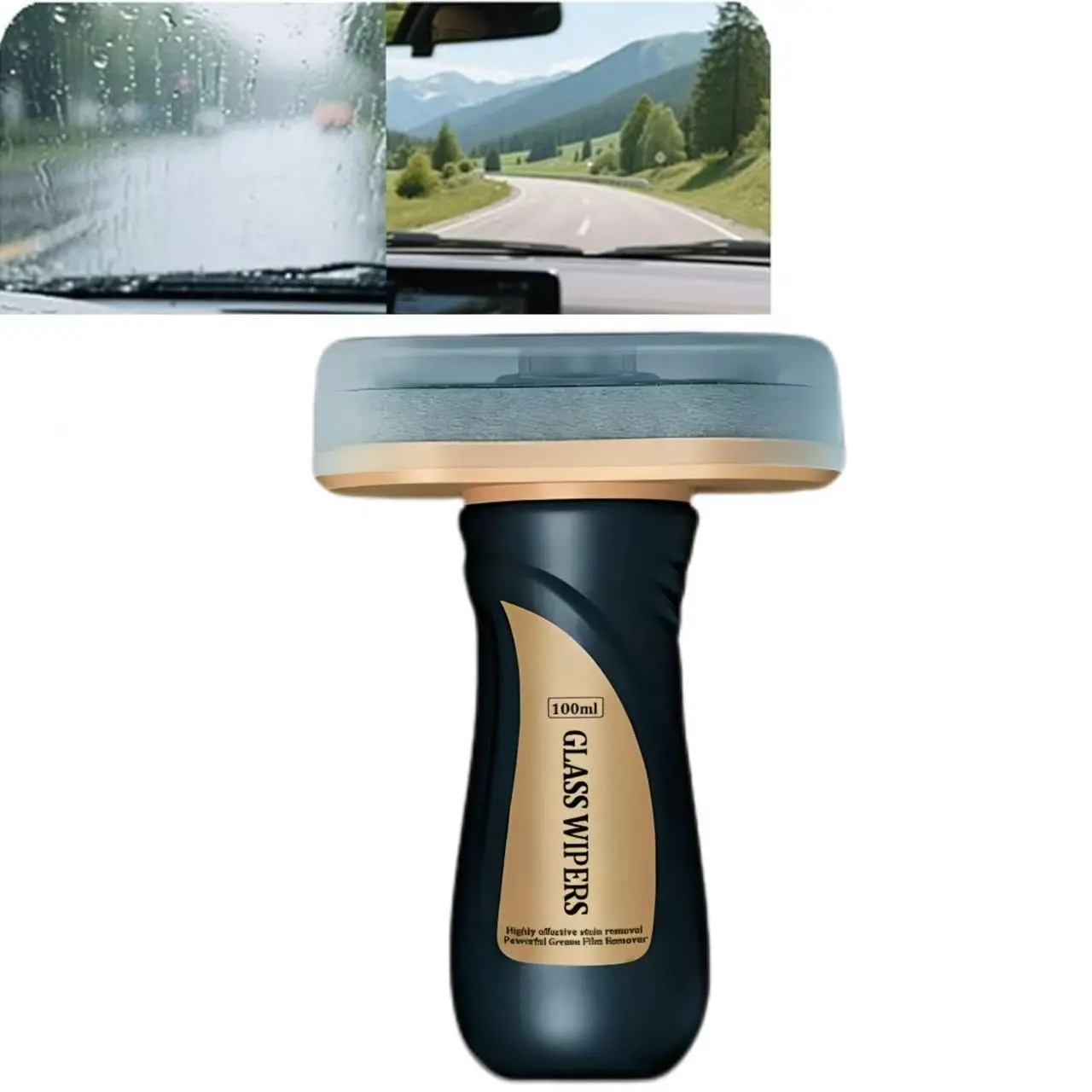 SunAuto Windshield Cleaner, Windshield Oil Film Remover, Car Glass Oil Film Cleaner for Oil Residue & Road Grime, Improves Visibility & Safe Driving (100g)