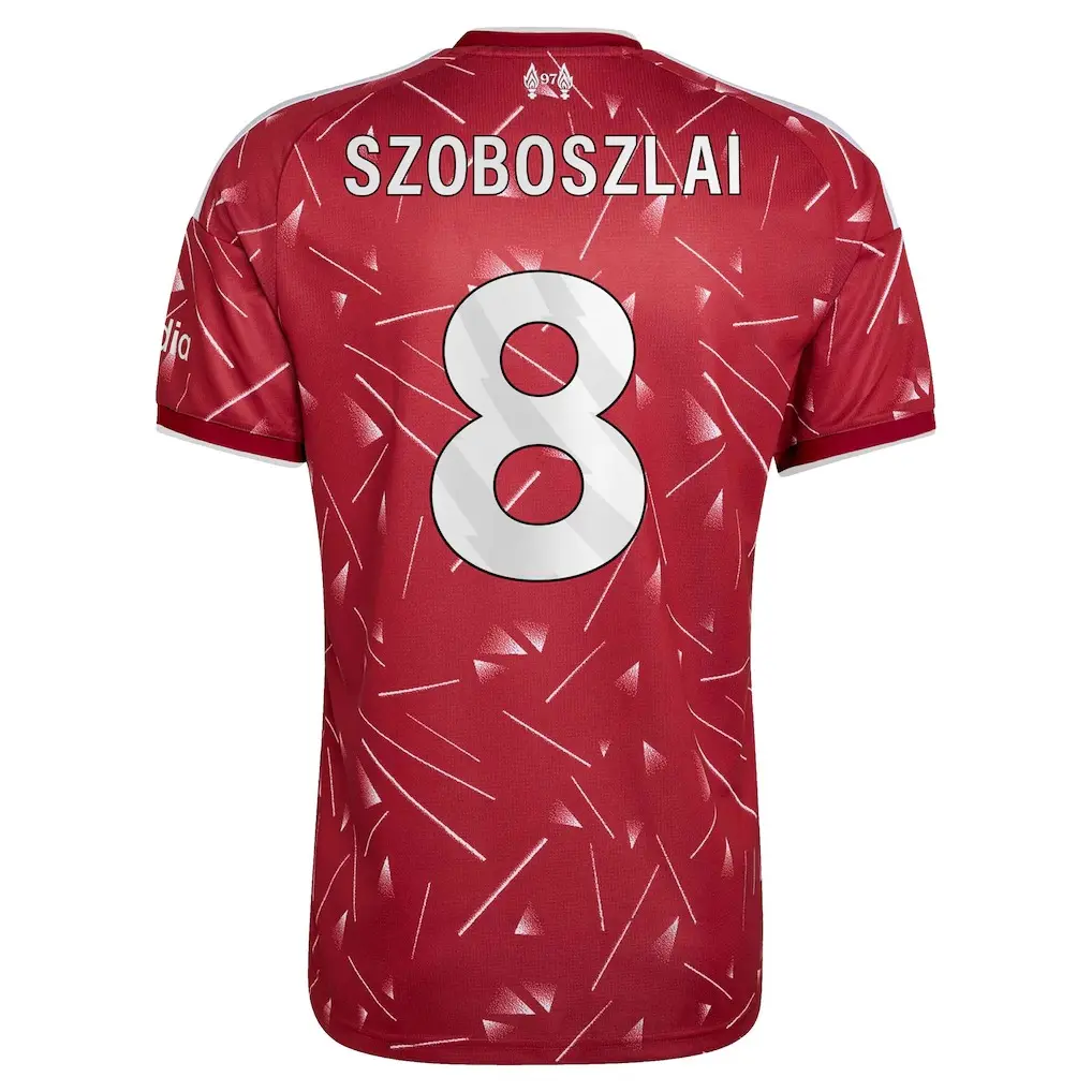 Unisex Soccer Shirt Szoboszlai 2025/26 Home Stadium Replica Jersey - Red Live