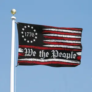 Patriotic Trend Outdoor Flag We The People 1776 American Flag Design For Yard And Garden Decoration Durable Fade Resistant Easy To Install Fast Shipping Customizable