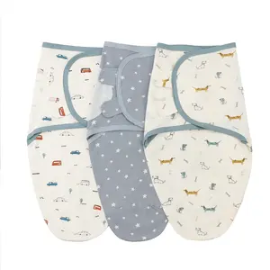 3-Piece Baby Sleep Bag Set, Soft Wrap-Round Blanket, Full Cotton Anti-Colic Sleep Sack, Newborn Swaddle, Baby Kickproof Blanket, 0-1 Year, Gentle Soft Bedding