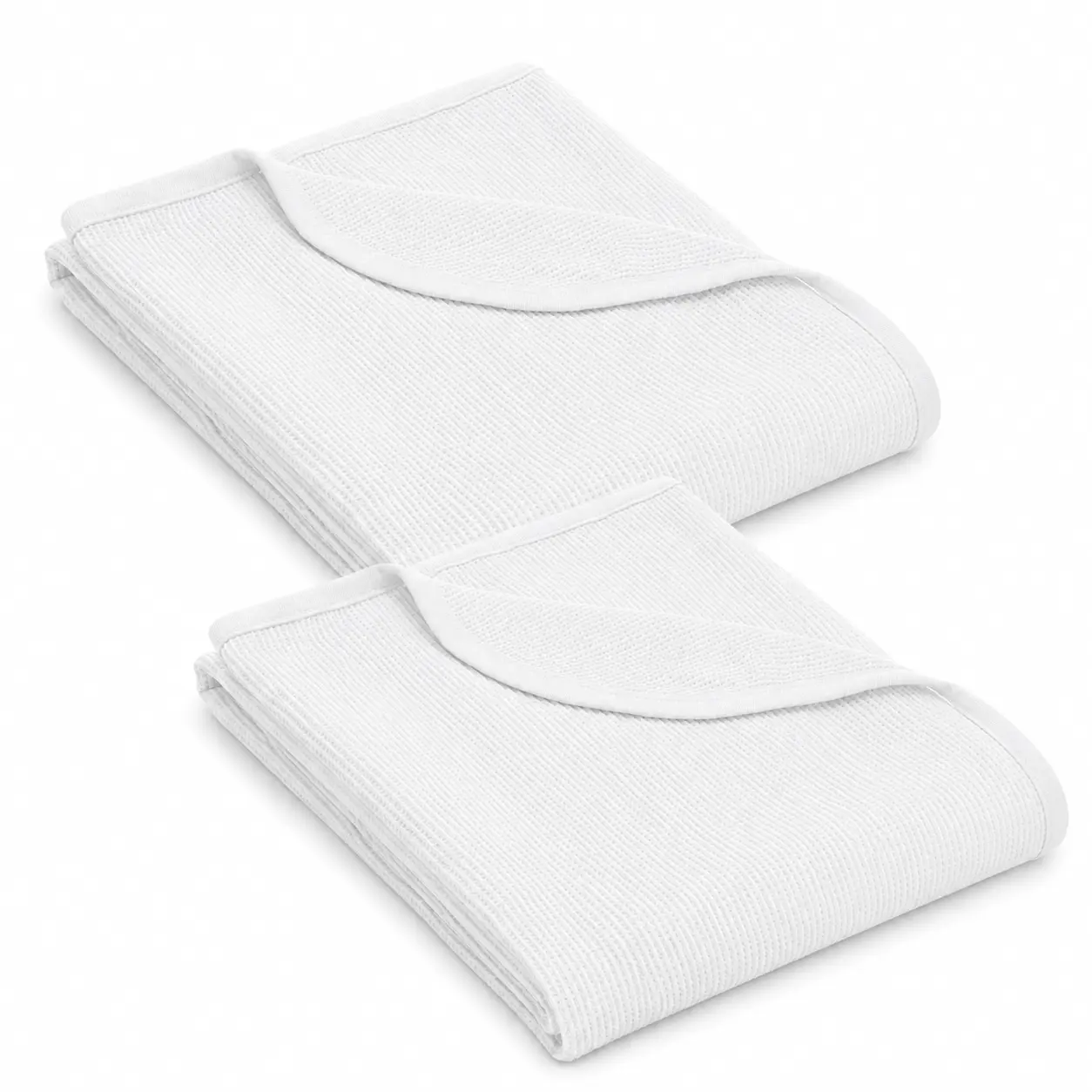 American Baby Company Children's Thermal Waffle Blanket Set - 2-Pack, 100% Cotton, 30" x 40"