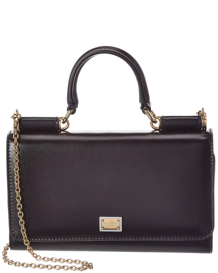 Dolce & Gabbana Sicily Von Leather Bag