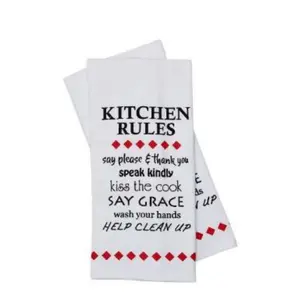 Kitchen Rules Fouta Printed Kitchen Towel 2 Pack