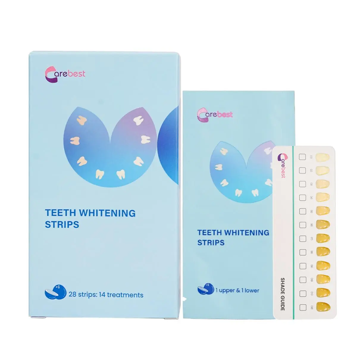 Coconut whitening strips, strips beauty white teeth， buy a box to get 14 pairs of teeth strips teeth whitening kit Deep Cleaning Teeth Brightening Strips Oral Gentle Peroxide Oral Gentle Sensitive Professional Coconut whitening teeth strips
