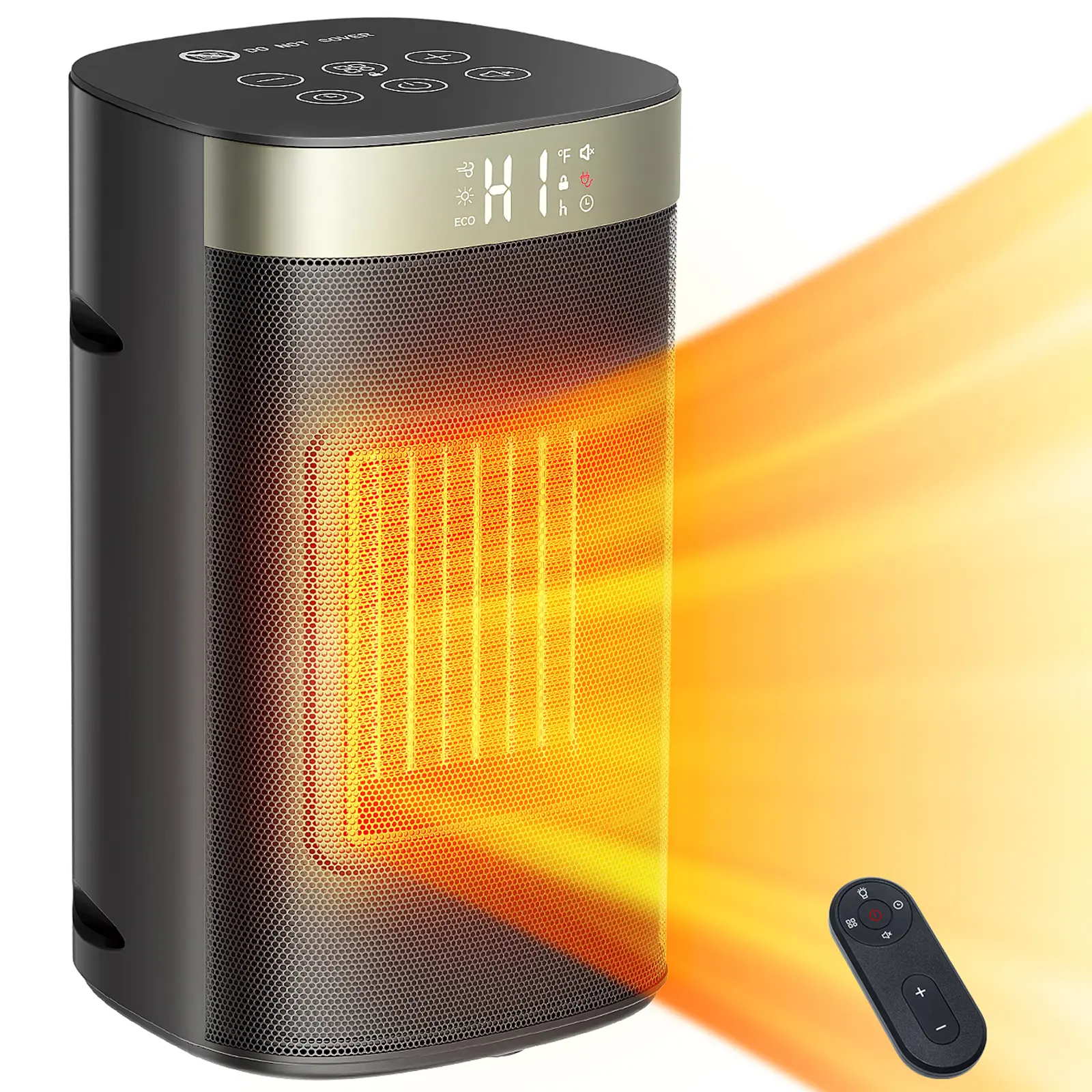 1500W Portable Electric Space Heater - Home Appliances, Fast Heating, Energy Saving, 5 Adjustable Modes, Thermostat, 24H Timer, Remote Control, Safe Quiet for Bedroom, Office