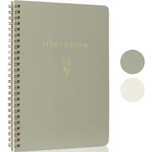 Easy to Use Accounting Ledger Book - The Perfect Expense Tracker Notebook for Your Small Business - Beautiful Personal Finance Checkbook, Income and Expense Log Book