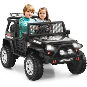【On Sale】Costzon Ride on Car, 12V Battery Powered Truck Vehicle with Remote Control, Spring Suspension, Headlights, Music, Horn, MP3, USB & Aux Port,costst