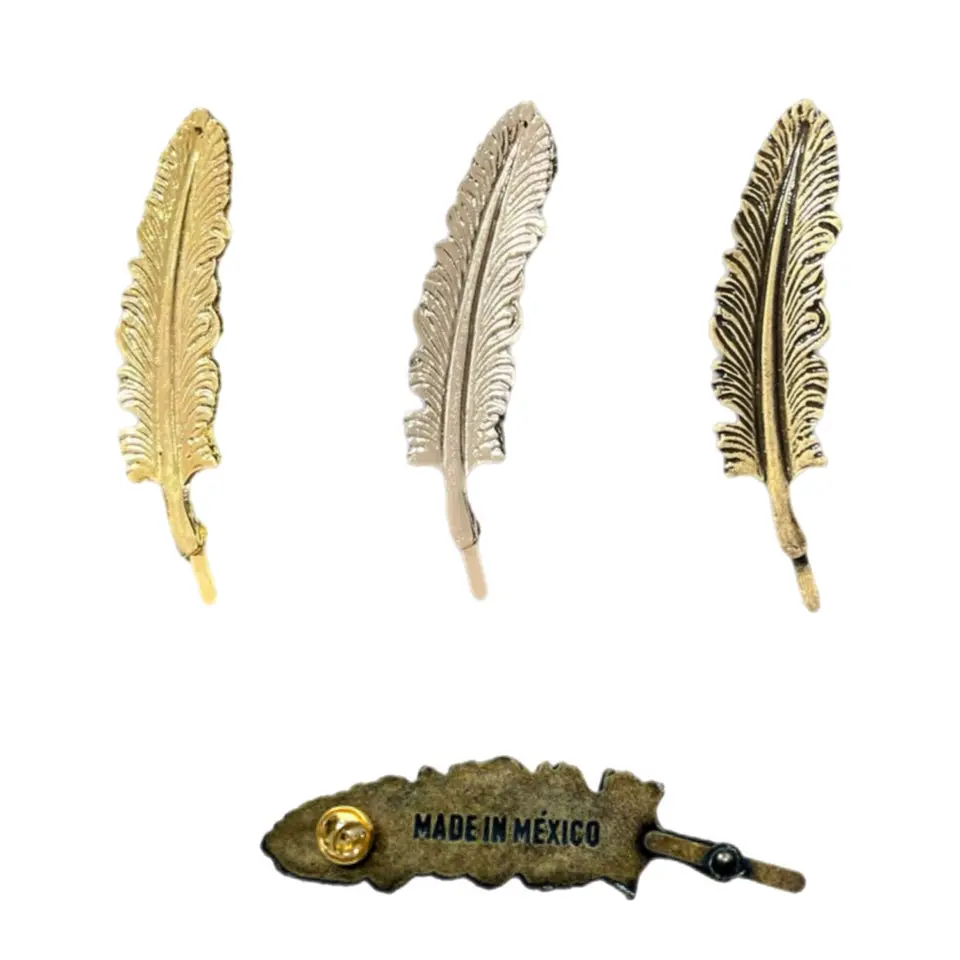 Metal Hat Feather
