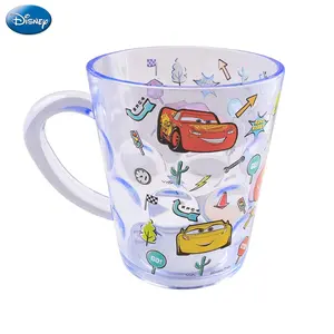 Disney Officially Licensed Mcqueen Crystal Cup, 260ML Drop-Proof Transparent Abs Material, Perfect for Couples & Gifts