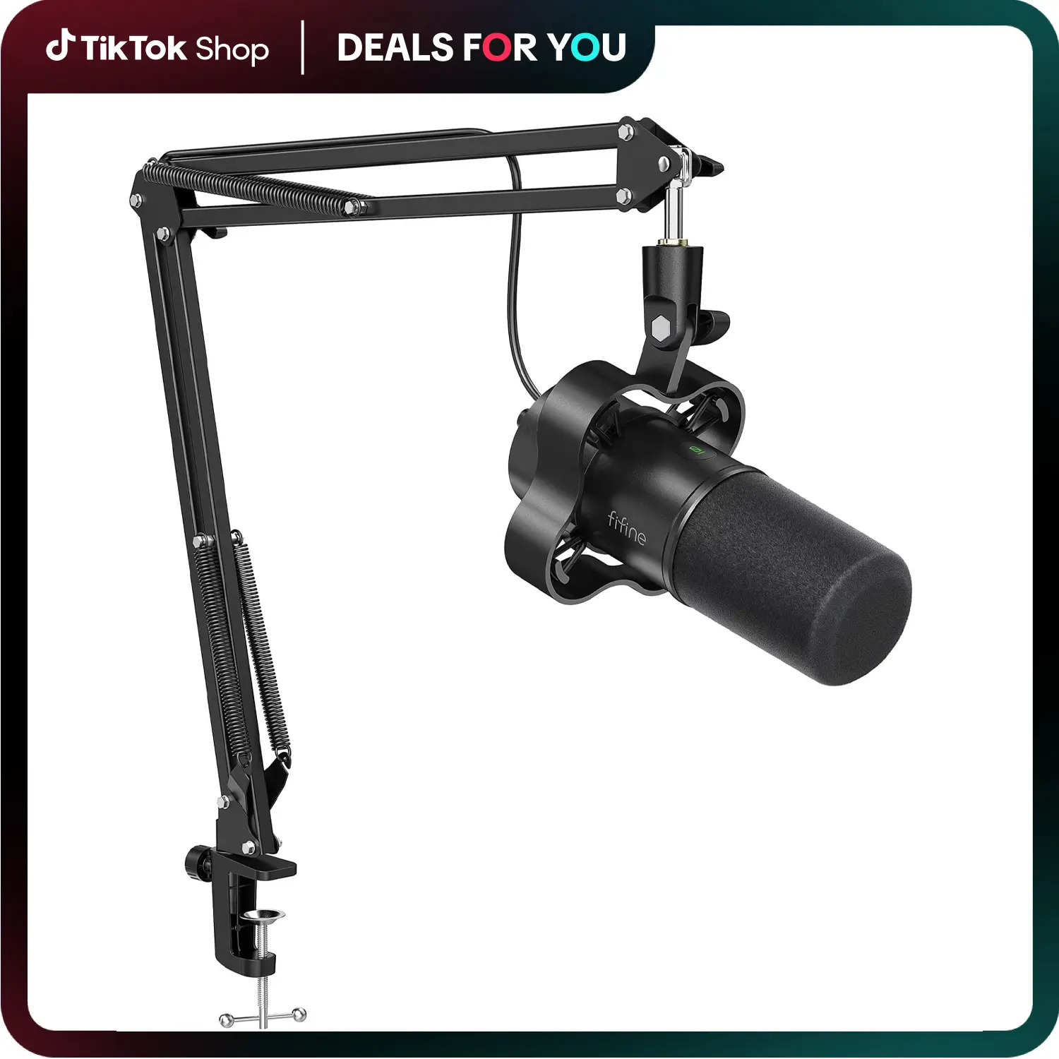 fifine K688 Neo USB/XLR Podcast Microphone – Dynamic Pro Mic, Mute & Monitor for Streaming, Gaming, Vocal & Music Recording Audio, for PC USB-C Smartphone Mixer, boom arm