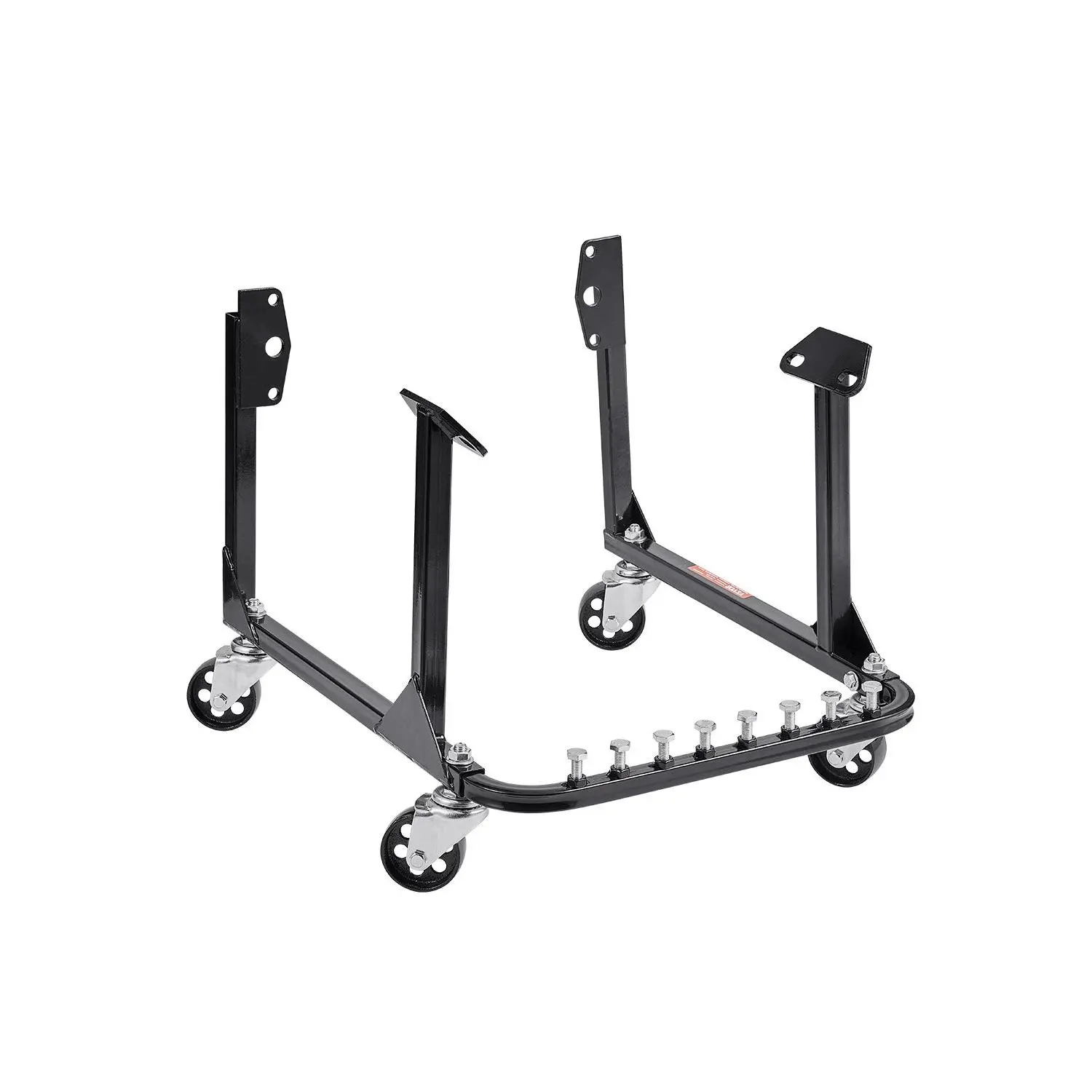 VEVOR 750lb Load Capacity Engine Stand, Q235B Heavy-Duty Steel Motor Holder with 4 Swivel Casters, 4 Hook Positions & U-Shaped Base (23.6x19.7x17.9 Inch), Suitable for BB-CHEVY & GEN-1 SB-CHEVY Engines