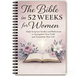 52-Week Women's Bible Reading Plan: A5 Size 52-Week Bible Study Handbook with Daily Scripture Study and Faith Reflection Pages (Christian Devotional Journal) Weekly Planner